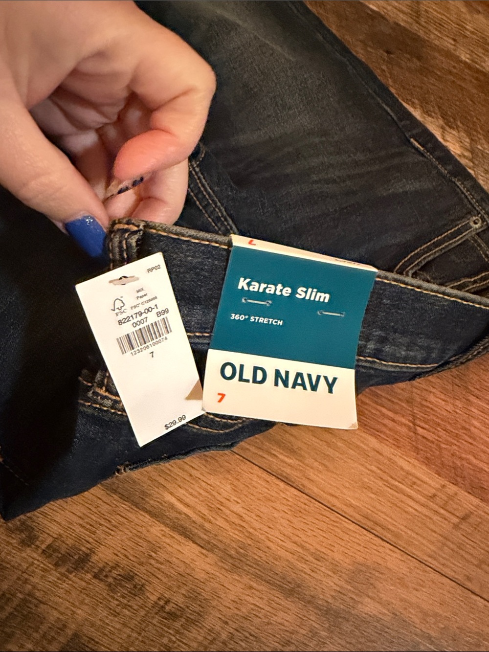 Old Navy Dark Blue Karate Slim Jeans for Kids